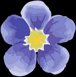 Bloem van het logo van Vergrimenietje